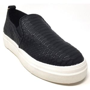 MIA Ela-Sk Women's Size 8.5M Black Snake Platform Sneakers Casual Shoes MH1447SK